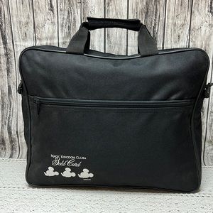 Disney Magic Kingdom Club Gold Card CanvasTote/ Laptop bag- Black